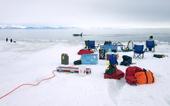 Researchers at the ice edge